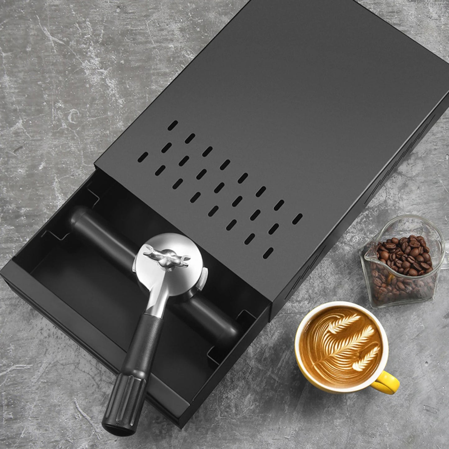 Drawer Espresso Grounds Residue Knock Box | Small Size