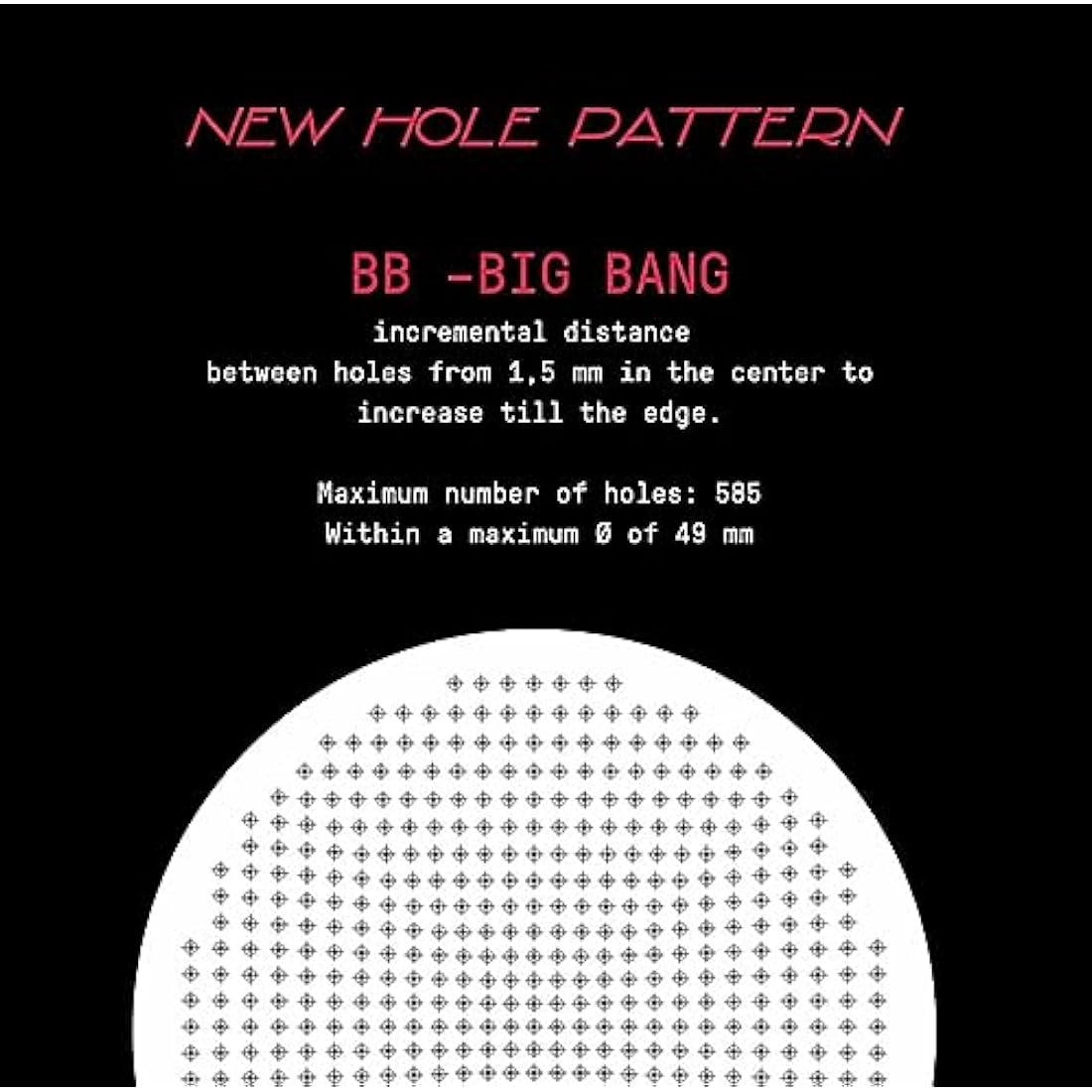 verybarista IMS Big Bang Precision Filter Basket made for Breville Sage 54mm bottomless portafilters, double espresso h25.5