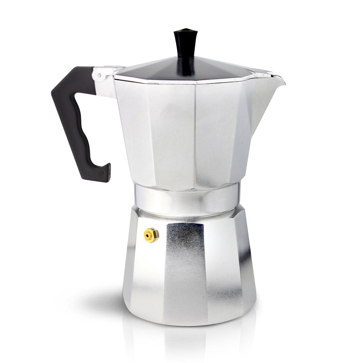 Grunwerg ECM-09 Italian Style Aluminium Espresso Coffee Maker, 9 Cup 360ml