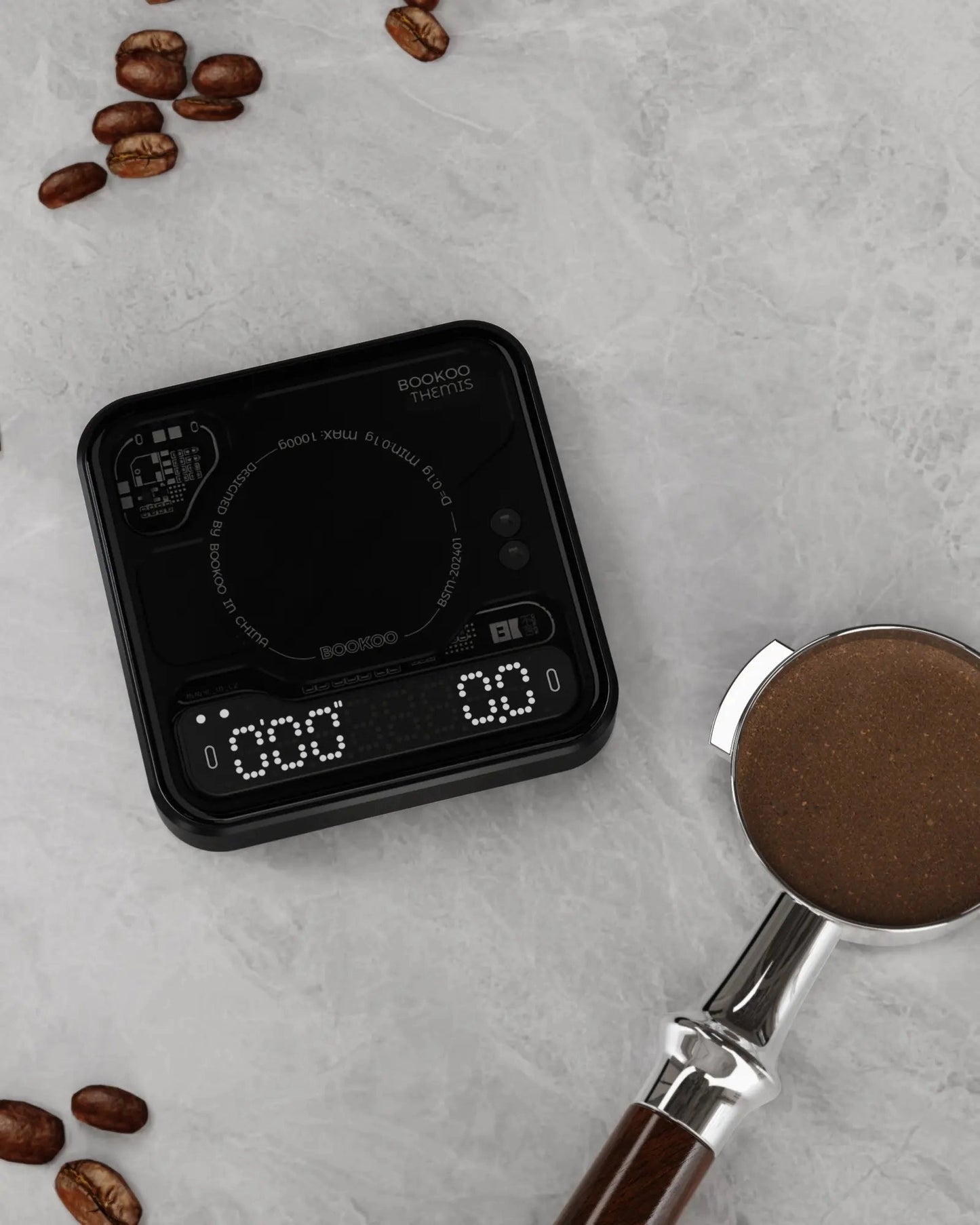 Themis Mini Coffee Scale With Digital Timer And Flow