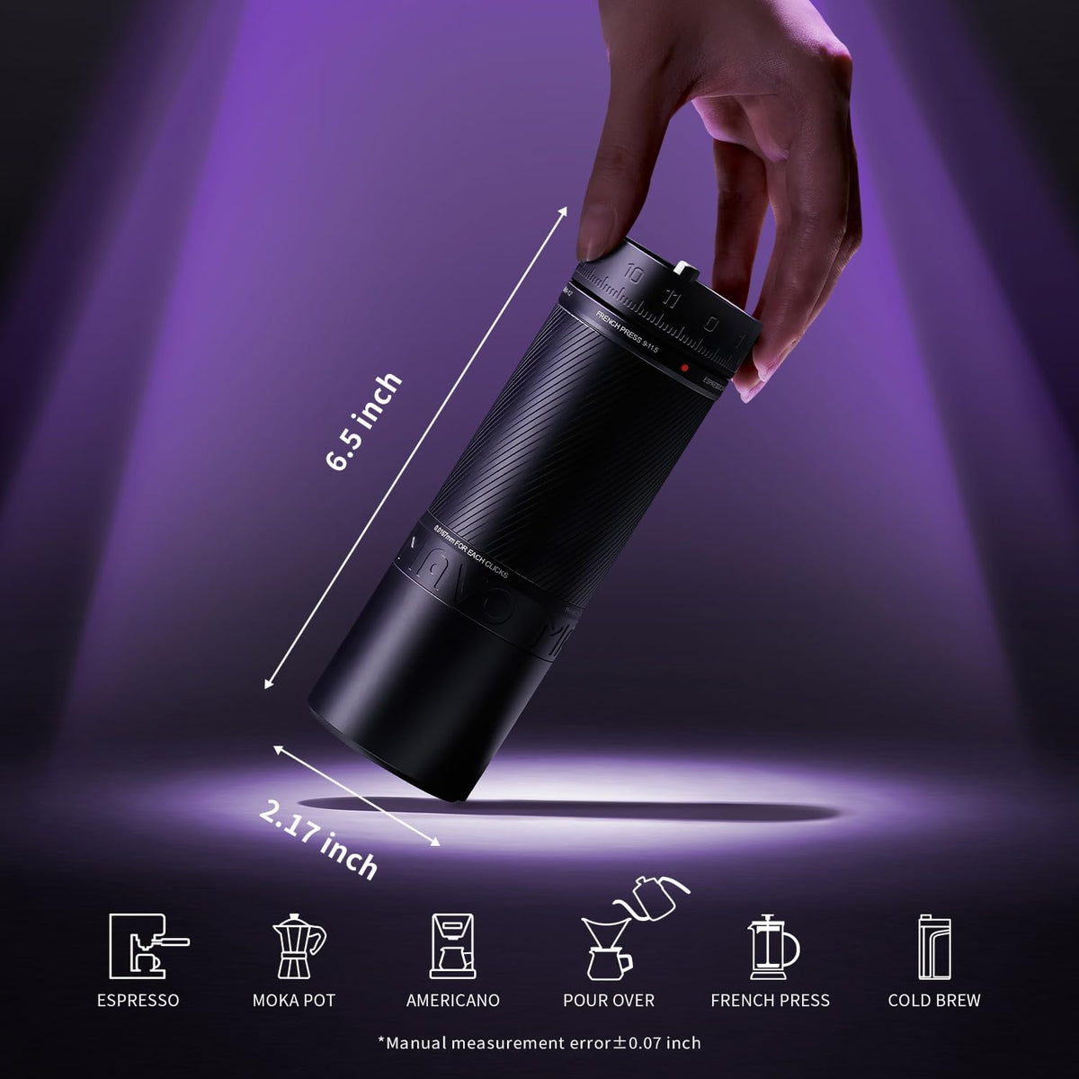 MAVO Phantox Pro Manual Coffee Grinder