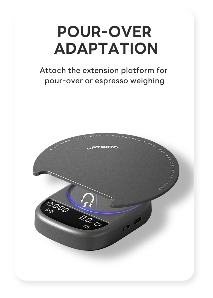 MagAttach Coffee Scale with Versatile Features