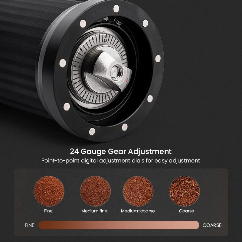 Portable Manual Coffee Grinder With Foldable Handle