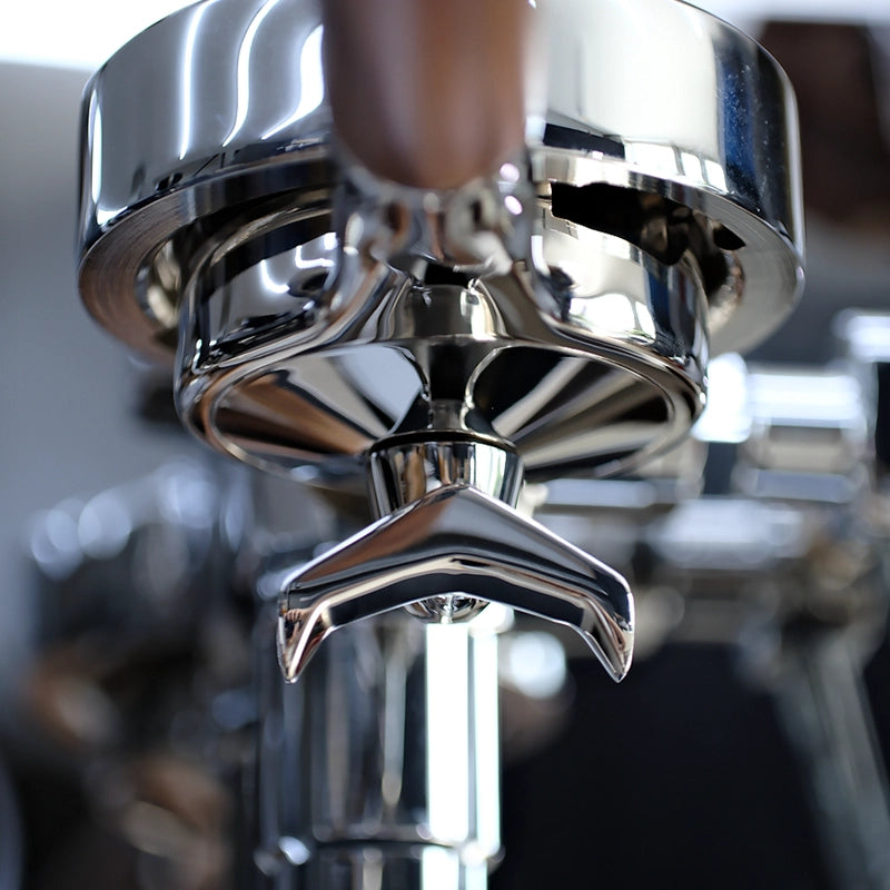 The Espresso Portafilter With Walnut Handle And Changeable Bottom