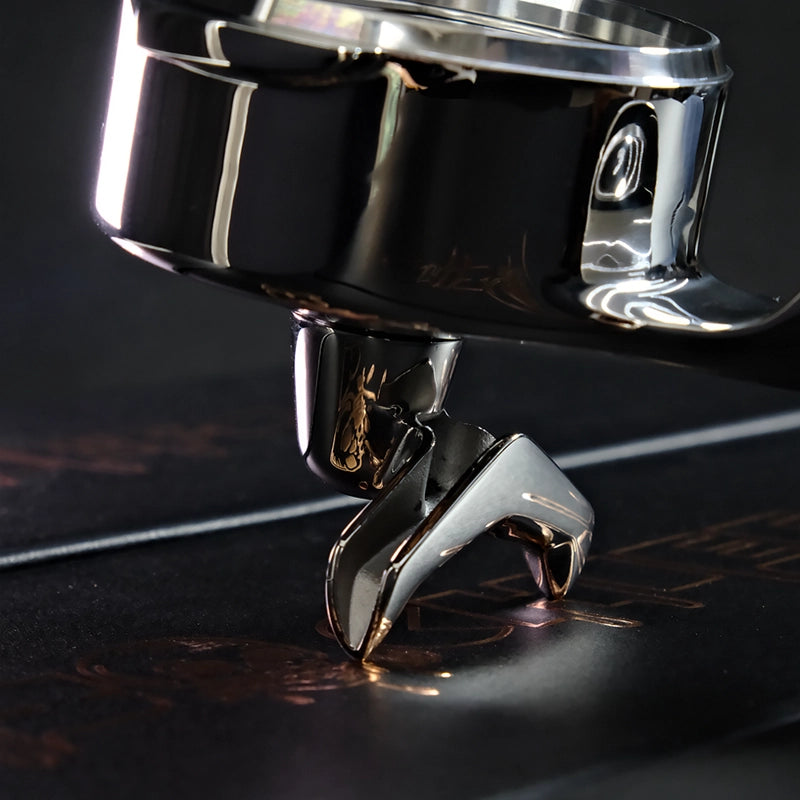 The Espresso Portafilter With Walnut Handle And Changeable Bottom