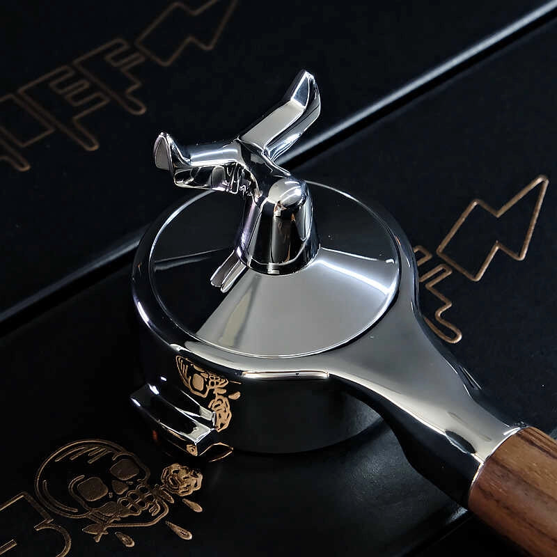 The Espresso Portafilter With Walnut Handle And Changeable Bottom