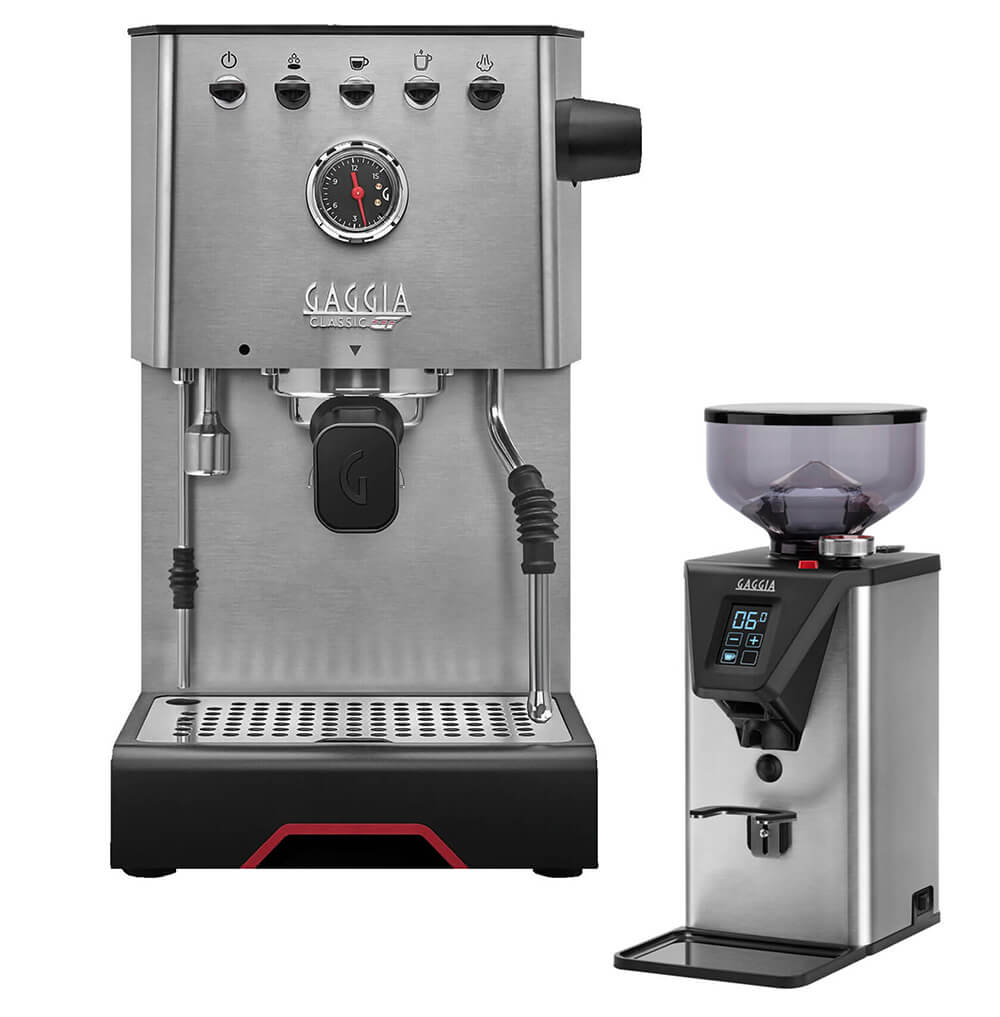 Gaggia Classic GT Prosumer - Inox & Gaggia MDF55 Grinder Bundle