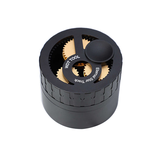 Star Track Gear Design Espresso Powder Stirring Needles Distributor with Three-stage Magnetic Powder Ring, Espresso Coffee WDT Tool