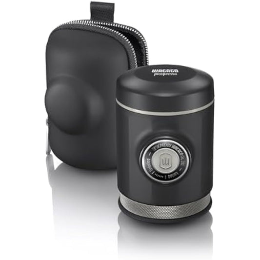 WACACO Picopresso Portable Espresso Maker Bundled with Protective Case, Pro-level Specialty Coffee Machine, Compatible Ultra-fine Grind, Manually Operated Travel Coffee Maker