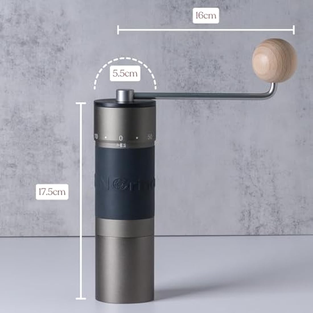【Famous KOL Recommended】 KINGrinder K6 Manual Hand Coffee Grinder with Straight Handle for French Press, Drip, Espresso with Assembly Consistency Stainless Steel Conical Burr Mill, 35g Capacity