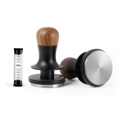 MHW-3BOMBER 58mm Coffee Tamper 2.0 with Sound Feedback 30lb/15lb, Espresso Tamper Constant Pressure with 3 Spring Loaded, Newbie/Female Friendly