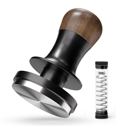 MHW-3BOMBER 58mm Coffee Tamper 2.0 with Sound Feedback 30lb/15lb, Espresso Tamper Constant Pressure with 3 Spring Loaded, Newbie/Female Friendly