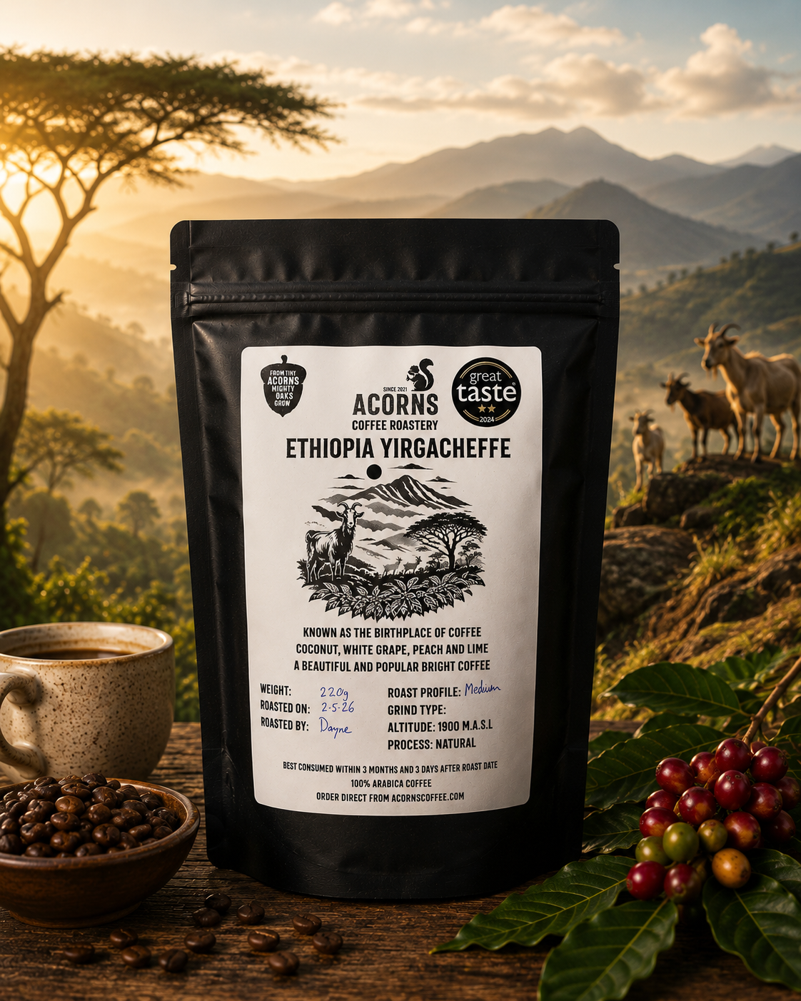 Ethiopian Yirgacheffe Medium Roast