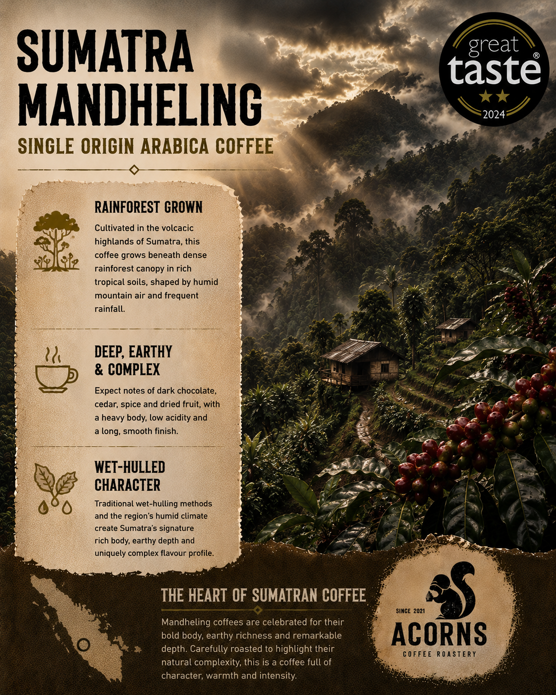 Sumatra Mandheling Medium Roast