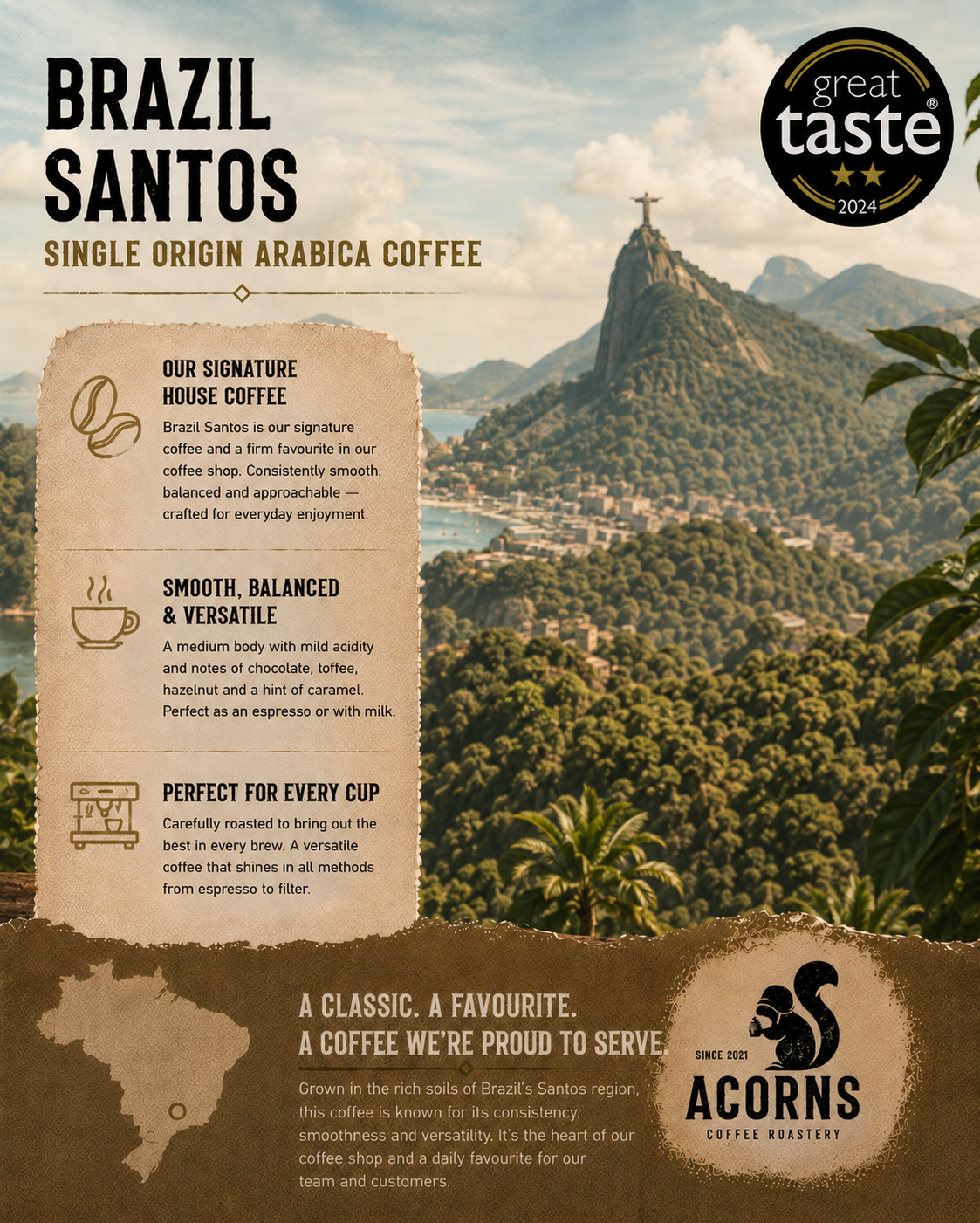 Brazil Santos Medium Roast