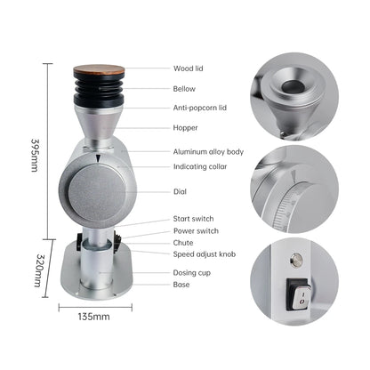 DF83V Variable Speed Single Dose Coffee Grinder