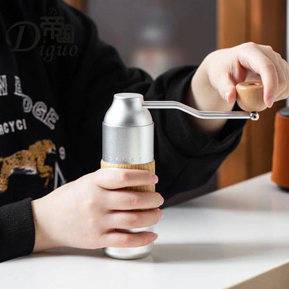 Diguo Hand Coffee Grinder | Portable & Adjustable Stainless Steel Burr