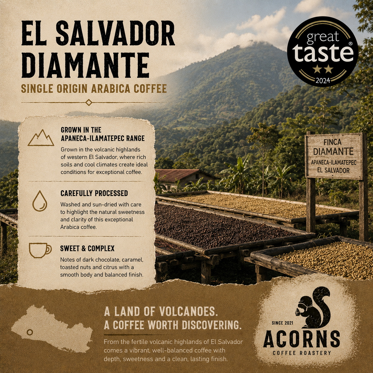 El Salvador Diamante Medium Roast