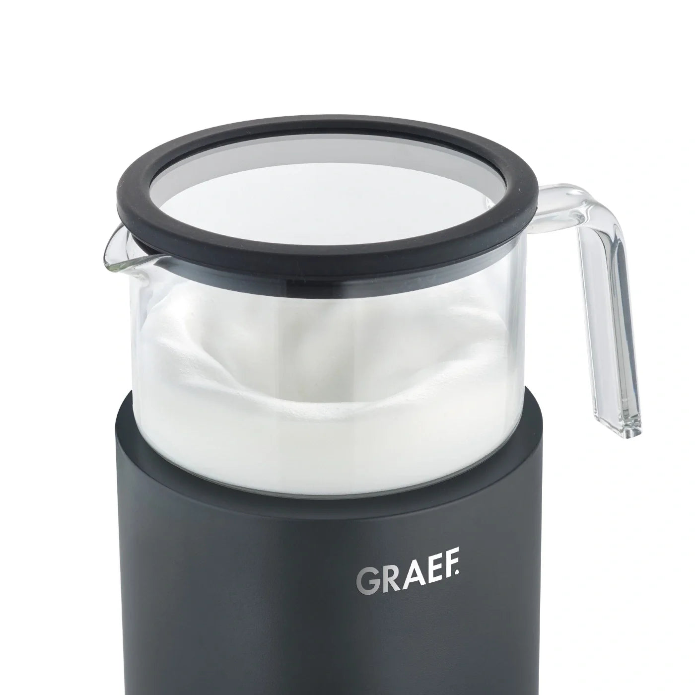 Graef Glass Induction Milk Frother - Black