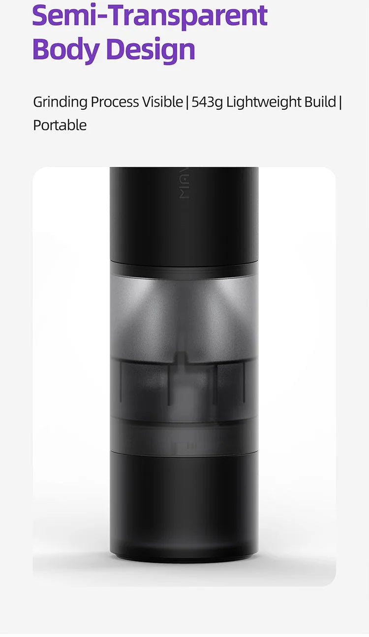 MAVO Aurora semi-transparent body design, 543g lightweight build