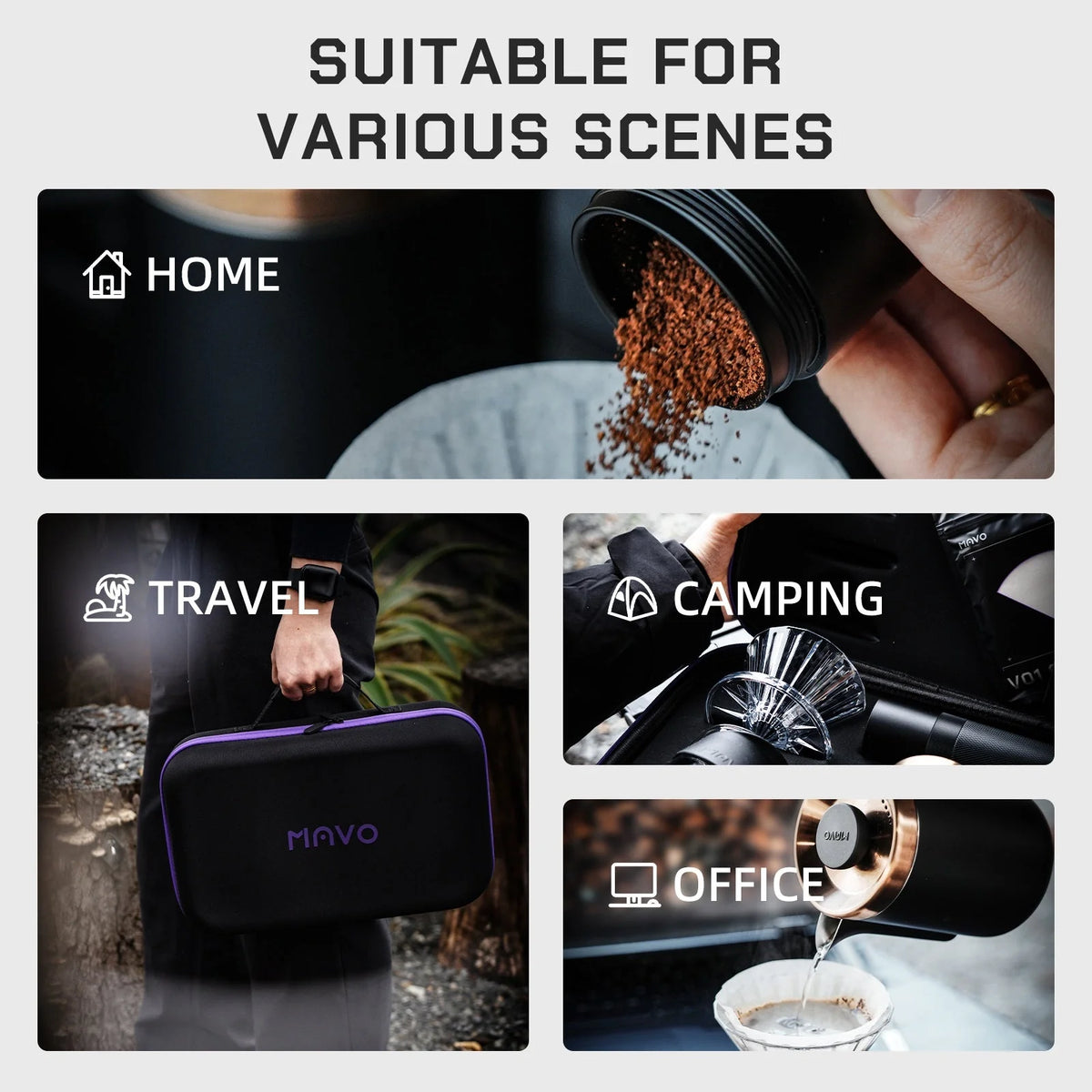 MAVO GOGOBOX suits home, travel, camping and office brewing