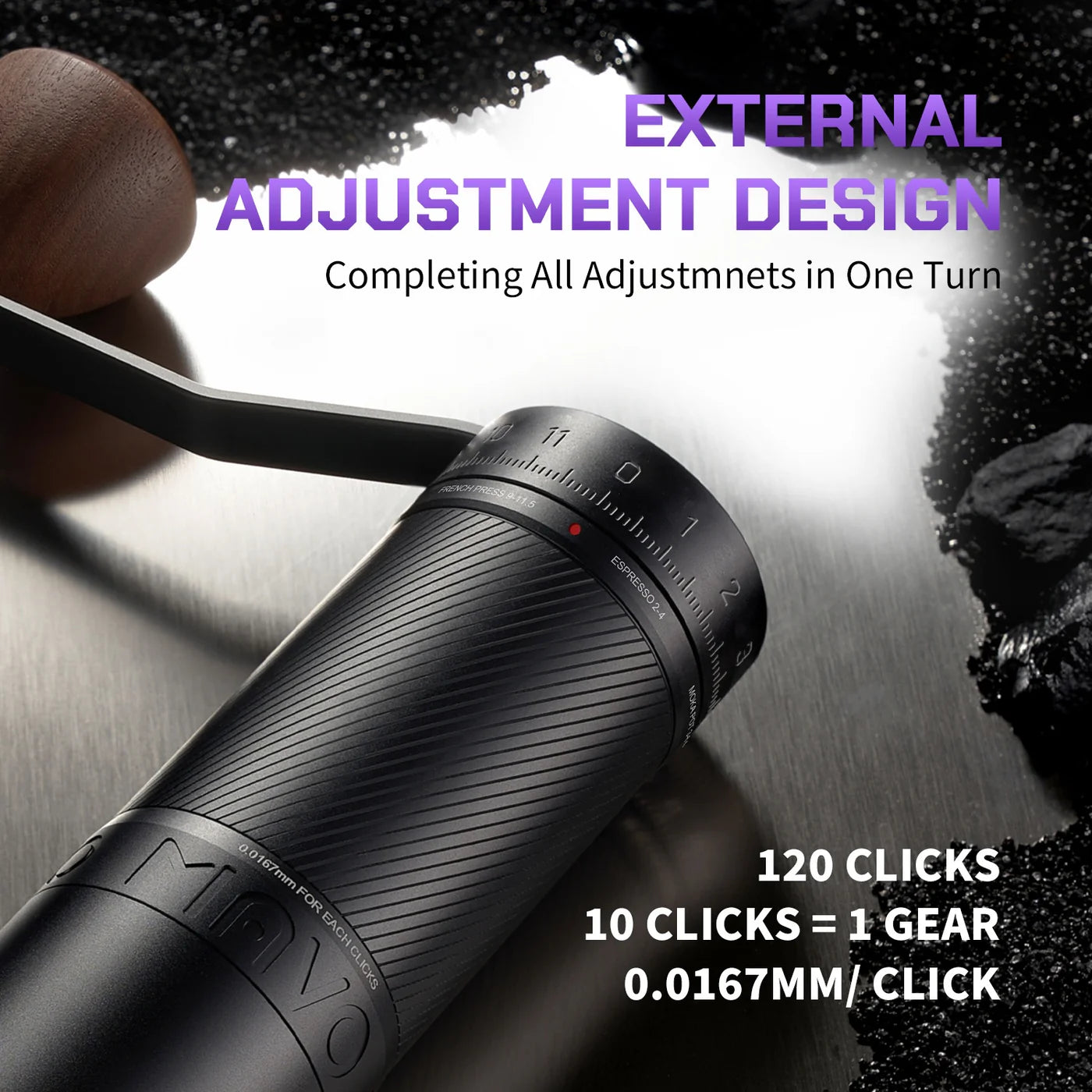 MAVO Phantox Pro Manual Coffee Grinder