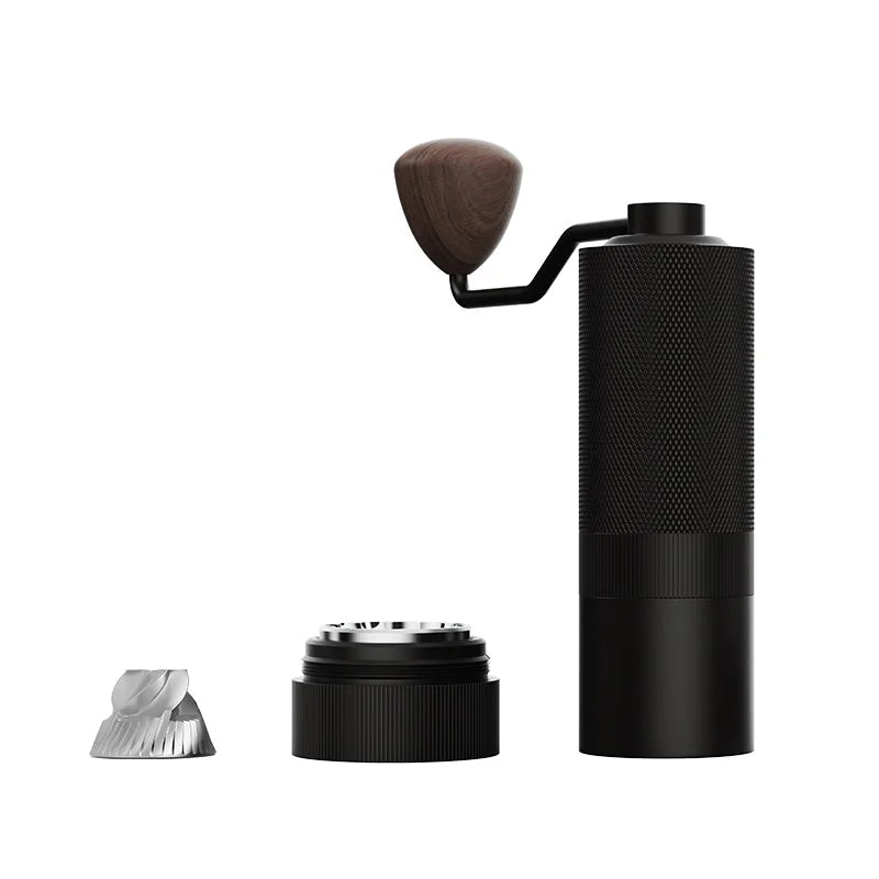 MAVO Wizard 2.0 in black with the Versatile burr (pentagon conical burr)