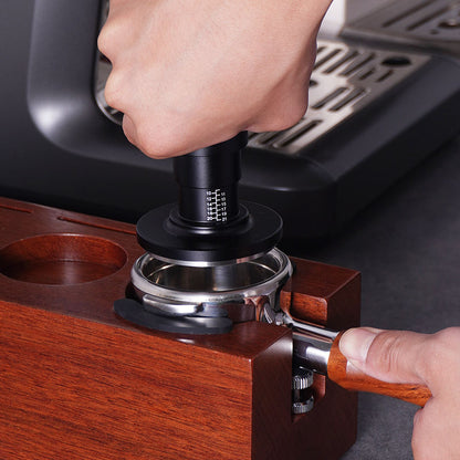 Black KingKong 2 in 1 Constant Pressure Coffee Tamper with WDT Needle Tool