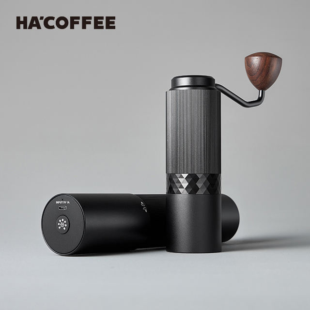 Portable Manual Electric Integrated Coffee Grinder｜HA'COFFEE KM-2D