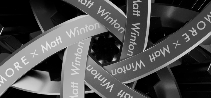 Animation of engraved TIMEMORE x Matt Winton stainless steel rims and lattices turning and interlocking