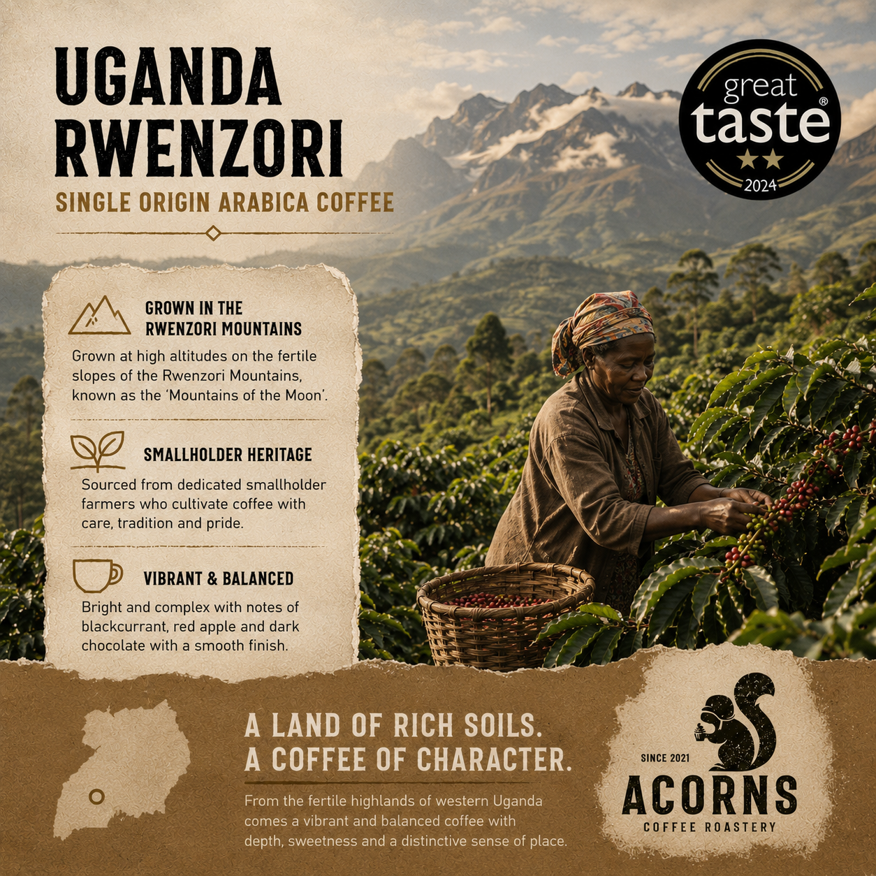 Uganda Rwenzori Kisinga Medium Roast