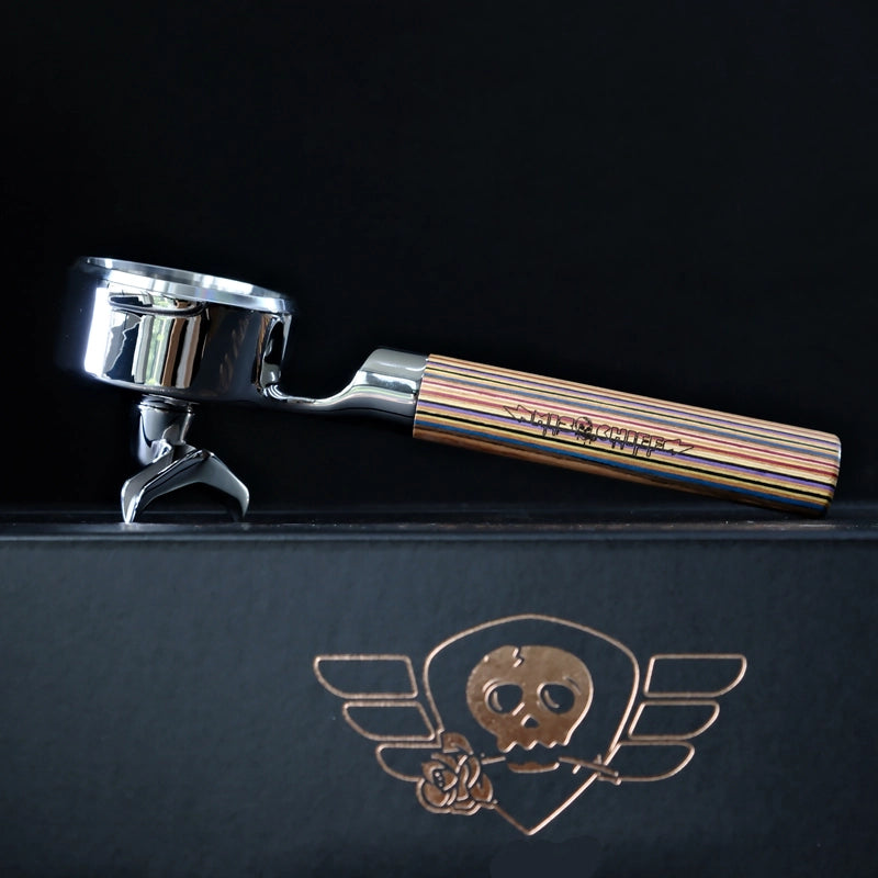 The Espresso Portafilter With Walnut Handle And Changeable Bottom