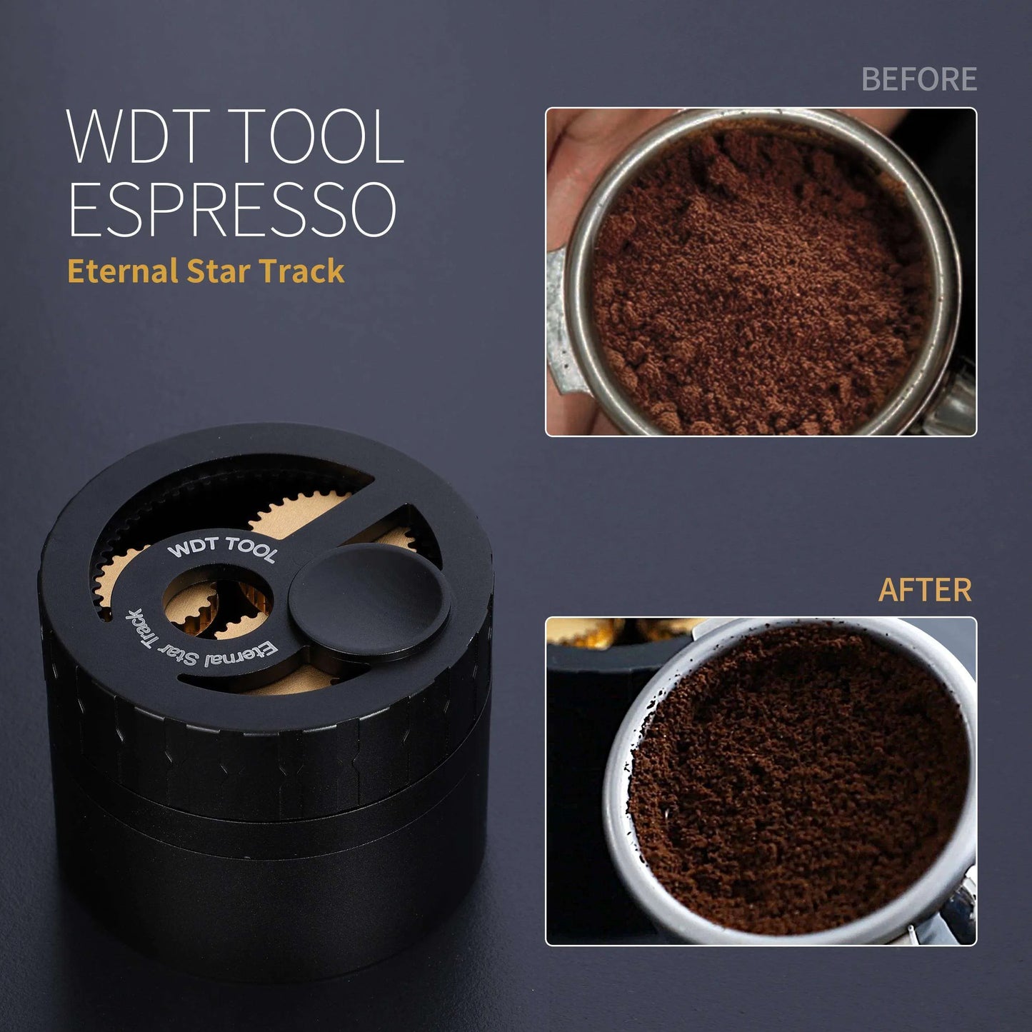 Star Track Gear Design Espresso Powder Stirring Needles Distributor | WDT Tool